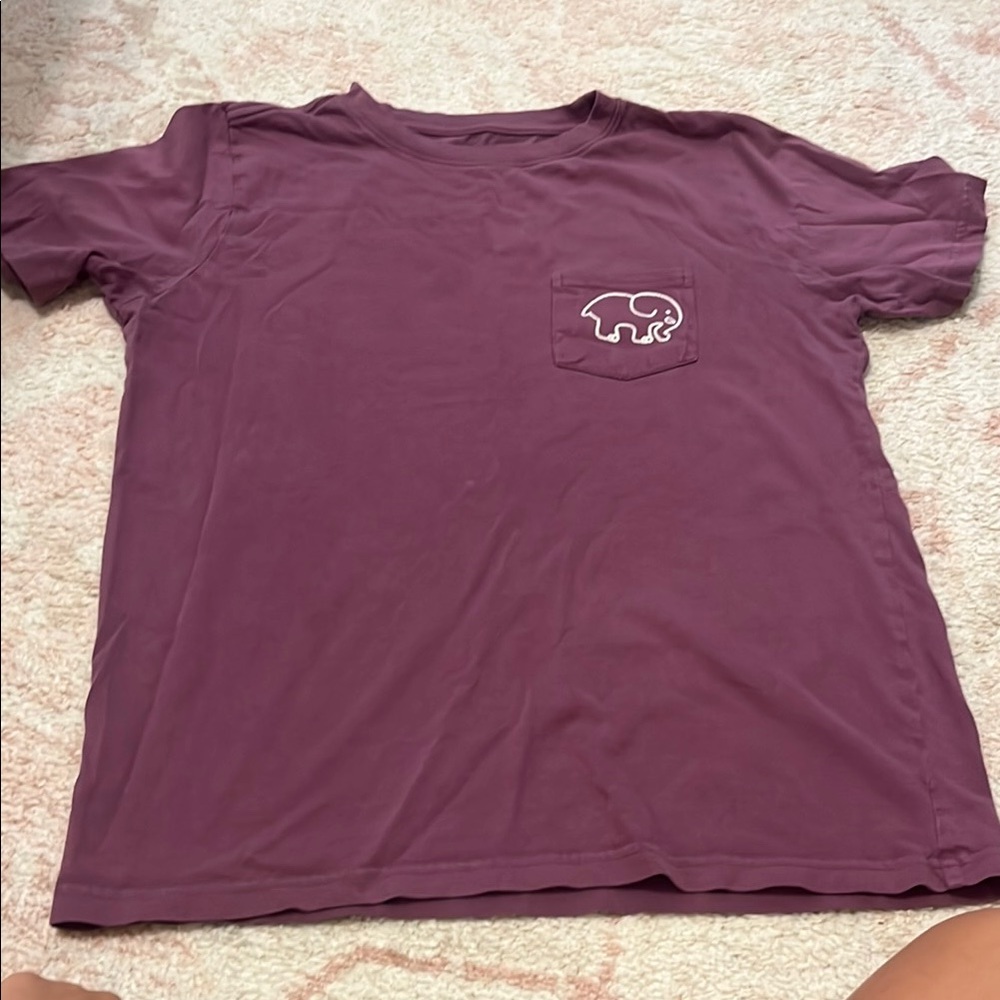 Ivory Ella Mauve Tee with Elephant Pocket